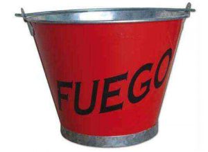 Balde para incendios