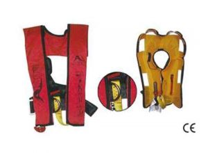 Chaleco inflable con arnés