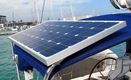 Paneles Solares en el barco